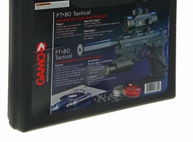 Пистолет пневматический GAMO PT-80 Tactical, кал.4,5 мм, 6111354, шт