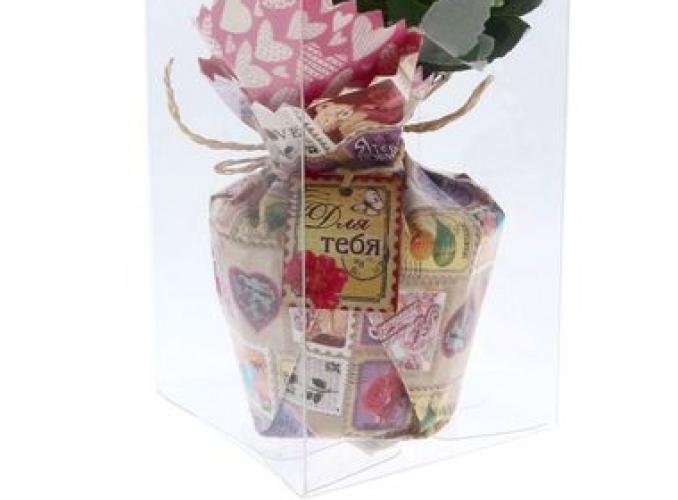 Цветы в букете Я тебя люблю, 15 х 10 см