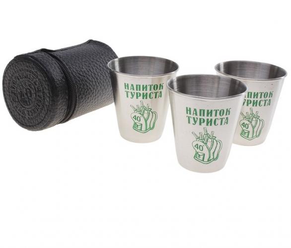 Набор стопок Напиток туриста (3 стаканчика по 80 мл)