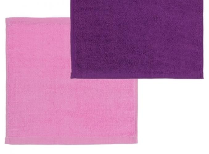 Полотенце сувенирное рулет Collorista Бабочка в малиновой глазури 30 х 30 см - 2 шт, хлопок 8810