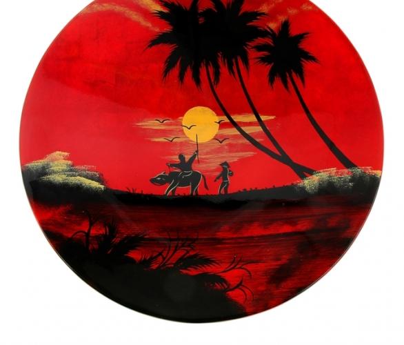 Тарелка декоративная Закат