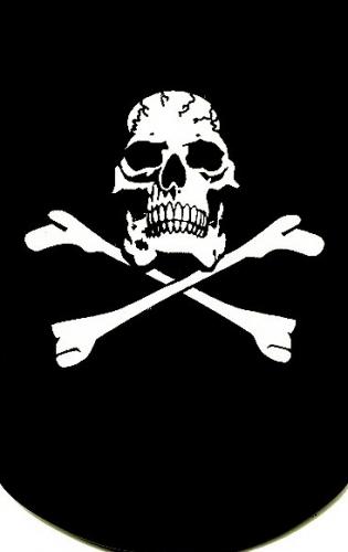 Жетон Веселый Роджер  ― Тел 8-495-741-86-12 Бронза скульптуры вазы  подарки, статуэтки, пепельницы, лопатки для обуви, ключницы, шкатулки для украшений, кувшины и многое другое EMAIL a7418612@yandex.ru