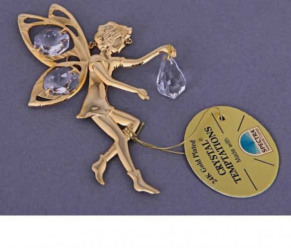 Сувенир Фея с хрусталиками Сваровски, подвесная