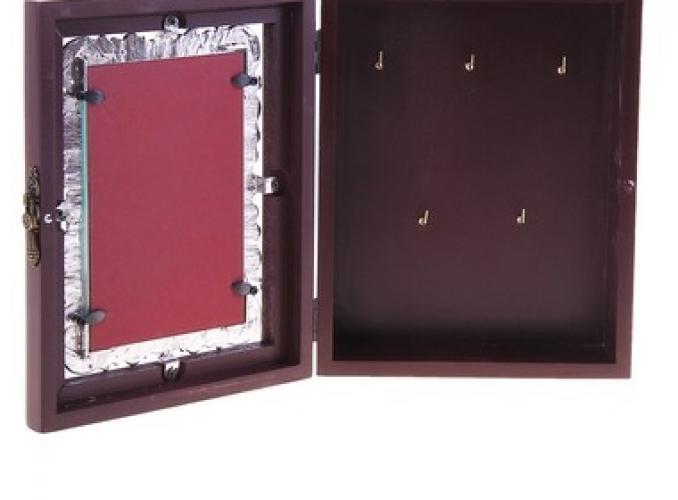 Ключница с фоторамкой 10х15 см Диадема со стразами