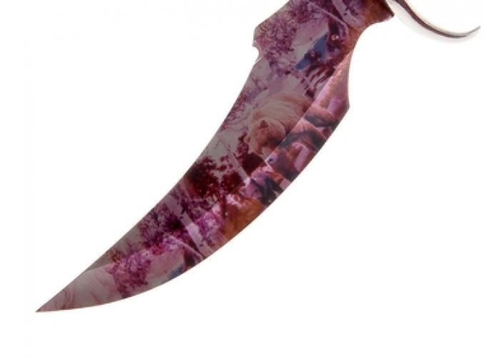 Сувенирное изделие «Нож индейский» на подставке в виде медведя