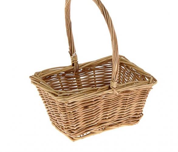Корзина плетеная, ива, 18x13x22 см