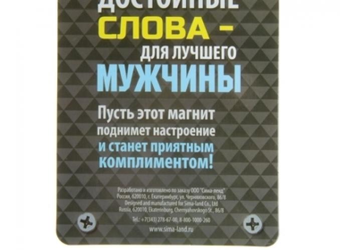 Магнит Ты силен, красив, умен