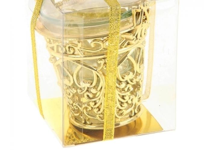 Подсвечник Ведёрко, цвет золотистый