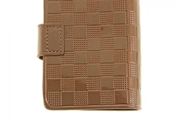 Визитница Клетка, 20 холдеров, кофейный