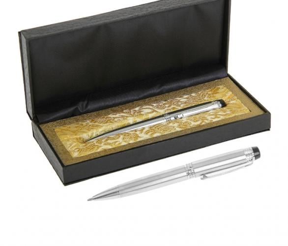 Ручка шариковая подарочная в кожзам футляре поворотная Директор