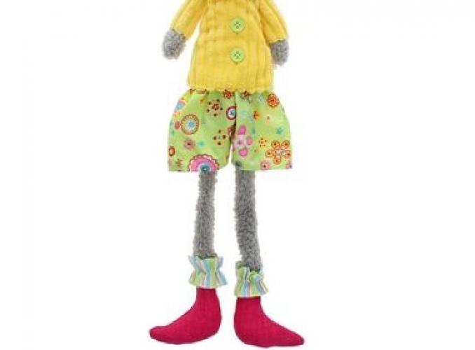 Мягкая игрушка Мышка, розовые носочки