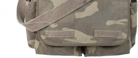 Винтажная камуфляжная сумка 