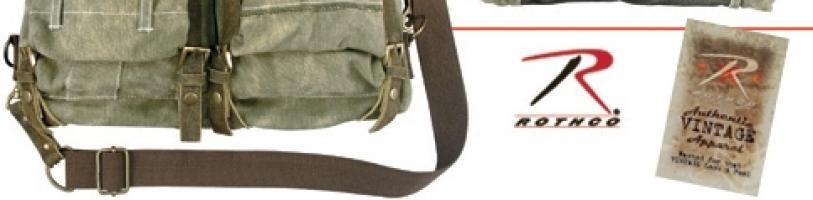 Винтажная сумка с кожаными вставками 