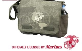 Винтажная оливковая сумка с эмблемой 