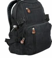 Винтажный черный рюкзак 