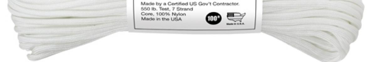 Белый нейлоновый трос 
