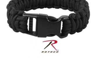 Черный браслет из паракорда 
