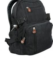 Винтажный мини-рюкзак черный 