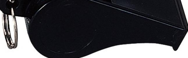 Черный полицейский свисток 