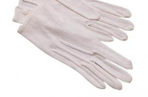 Белые парадные перчатки 