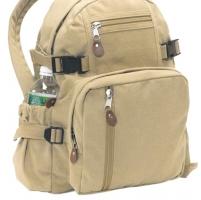 Винтажный хлопковый рюкзак хаки 