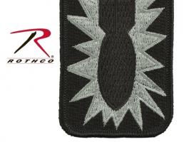 Черная нашивка бомба 